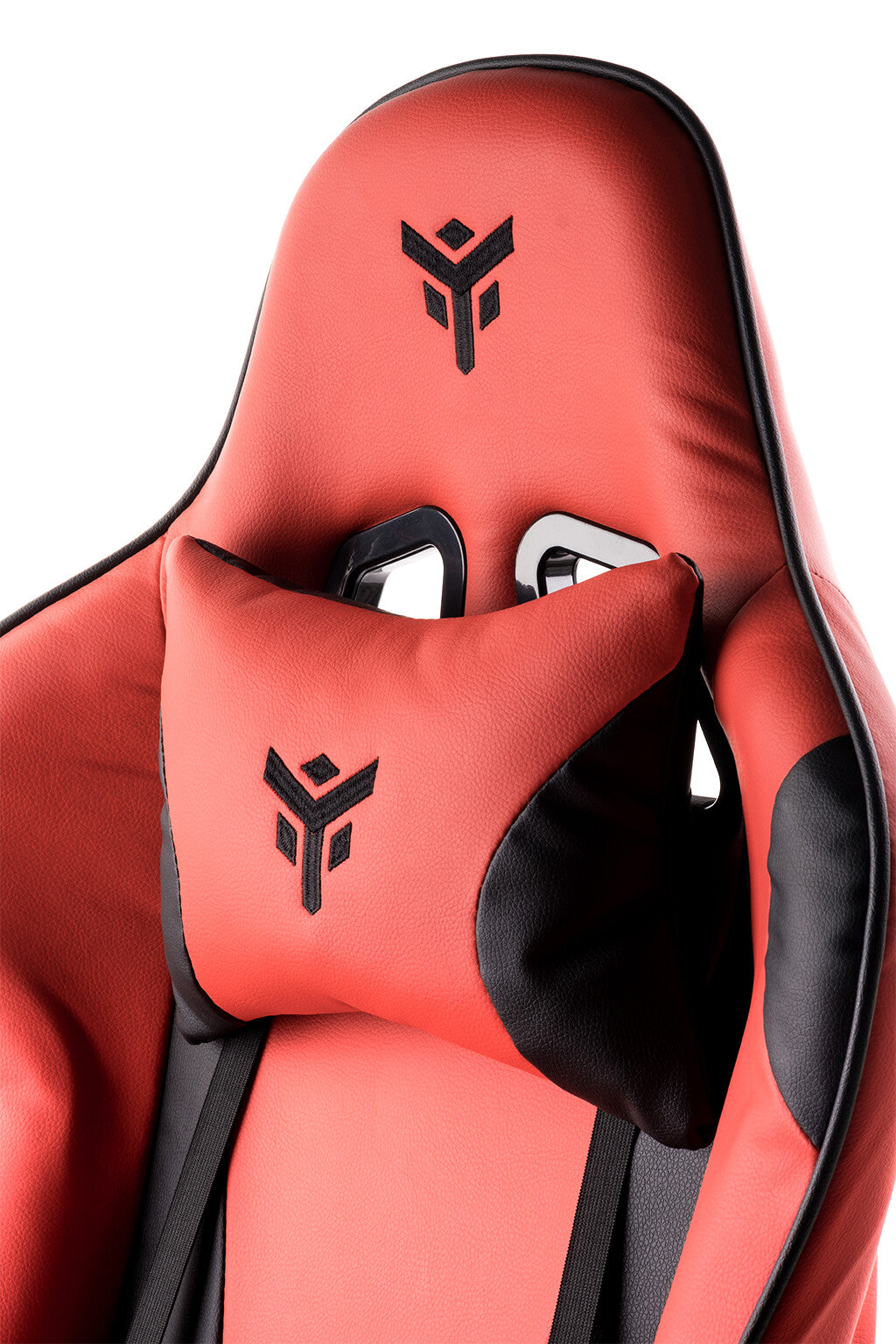 itek Gaming Chair PLAYCOM PM20 - PVC- Doppio Cuscino- Schienale Reclinabile- Rosso Nero