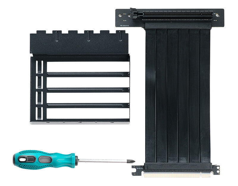 Bracket PCI Verticale + Estensione cavo per posizionamento VGA verticale su case VERTIBRA e MAJES