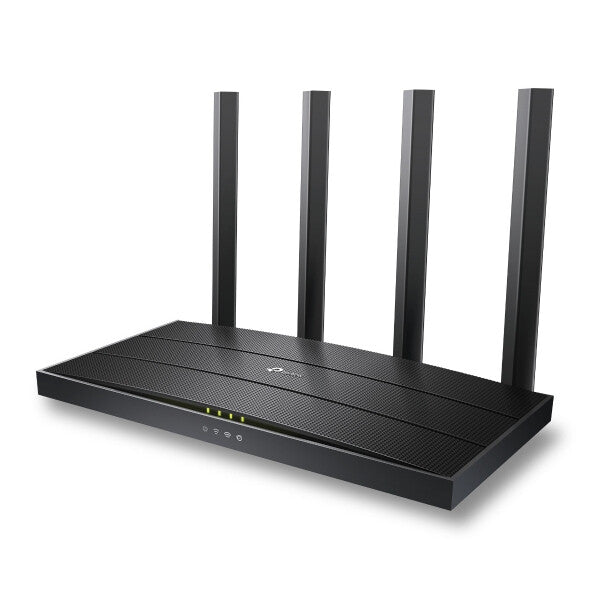 TP-LINK Router Wi-Fi 6 AX1500 300 Mbps at 2.4 GHz + 1201Mbps at 5 GHz- 4× Antennas- 1GHz Dual Core CPU- 1× Gigabit WAN Port