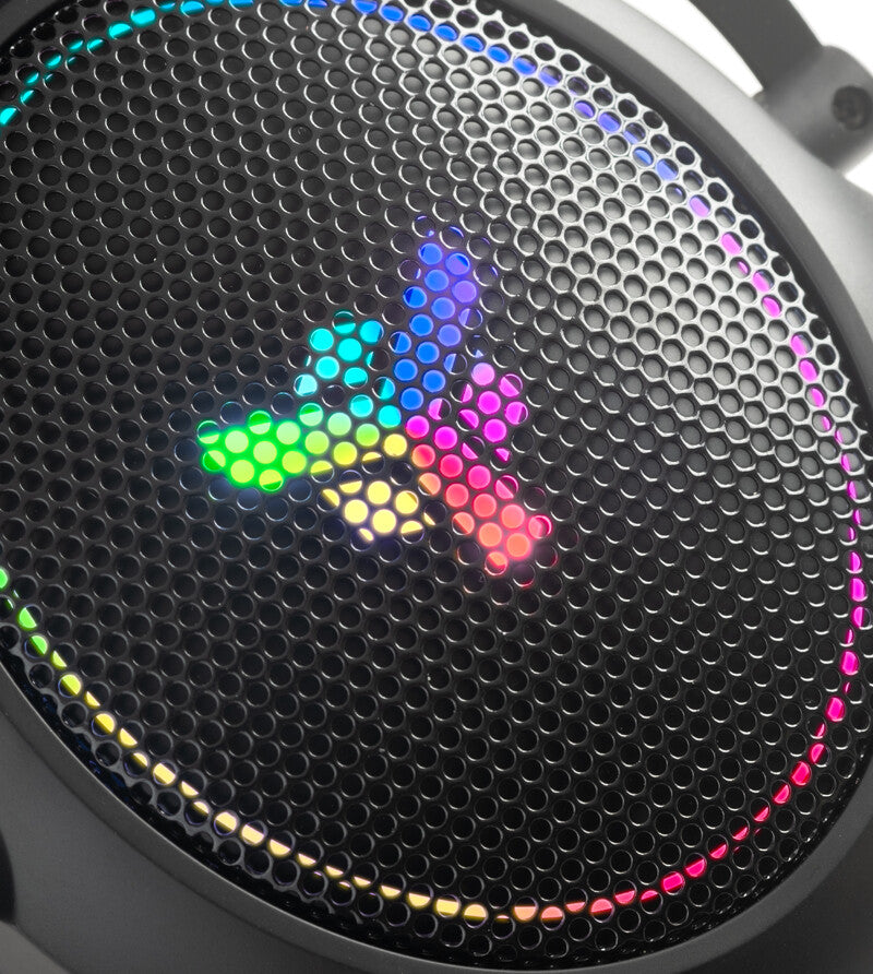 H500 Gaming Headset - 7.1 Virtual - Contr. Volume- RGB LED- USB- Removable Mic- (stand not included)