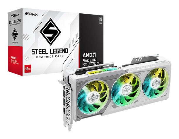 SV Asrock AMD Radeon™ RX 9070 XT Steel Legend 16GB