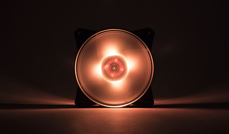 MasterFan Pro 120 Air Flow RGB PACK- 120mm LED fan- 650 ~ 1100 RPM- 3in1 with RGB controller