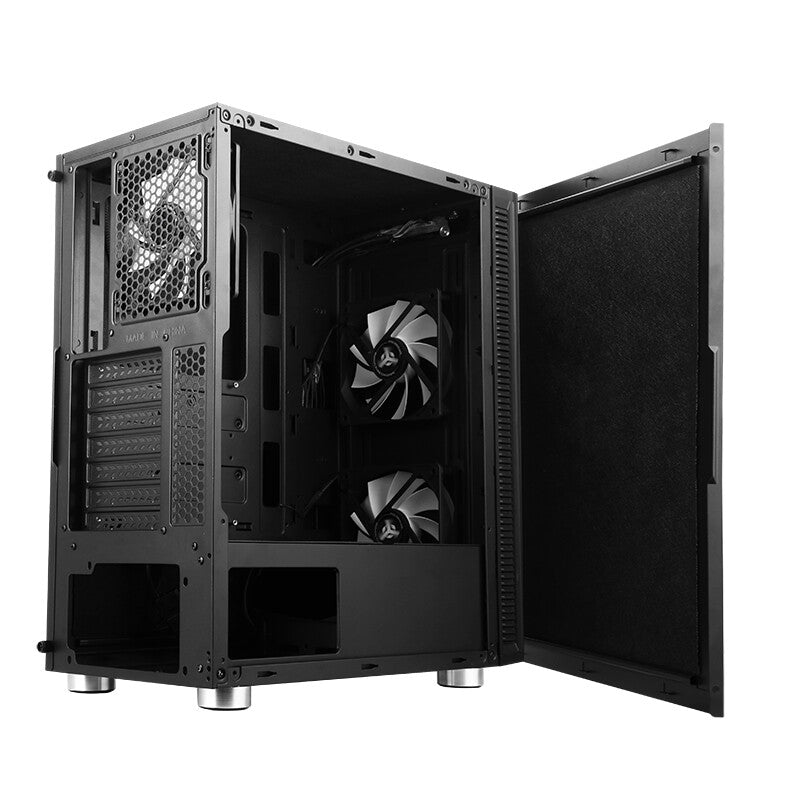 Case SYLENT 05 EVO - Silent Middle Tower- USB3- 3x12cm fan- coated. sound absorbing
