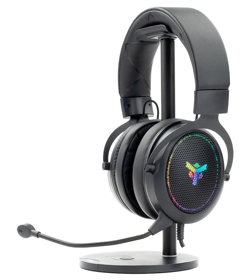 H500 Gaming Headset - 7.1 Virtual - Contr. Volume- RGB LED- USB- Removable Mic- (stand not included)