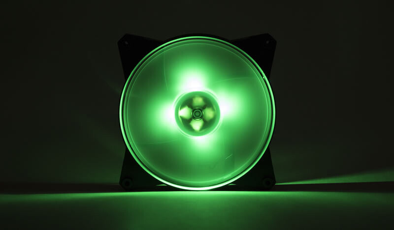 MasterFan Pro 140 Air Pressure RGB PACK- 140mm LED fan- 500 ~ 800 RPM- 3in1 with RGB controller