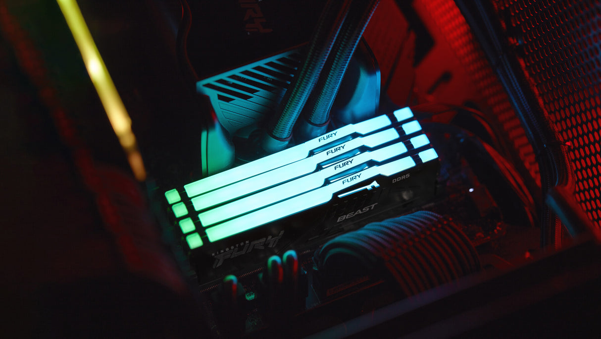 KINGSTON DIMM 32GB (2x16GB) DDR5 6000MHZ CL30 FURY Beast RGB EX
