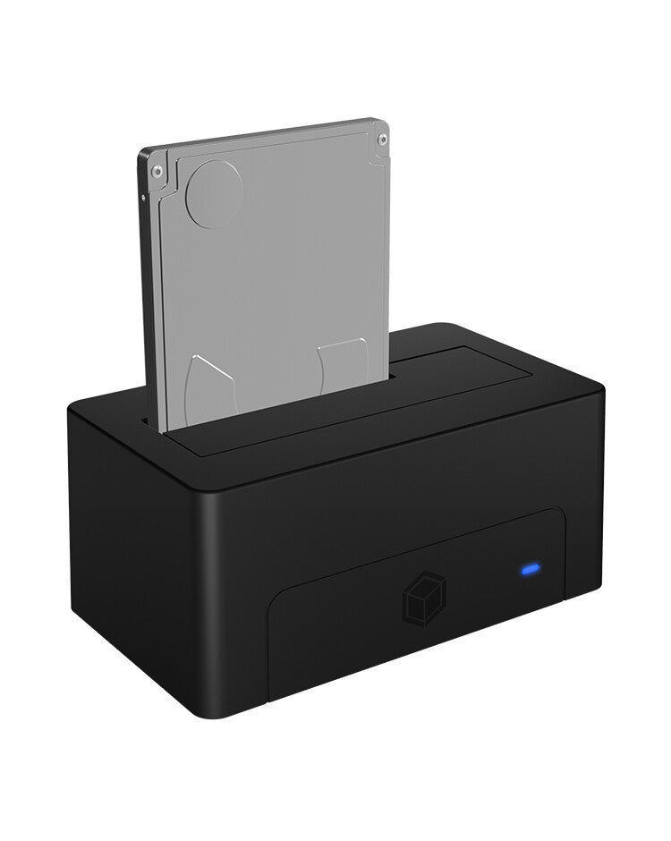 ICY BOX Docking Station per 1x 2-5" e 3-5" SATA I/II/III- USB 3.2 Gen 1- nero