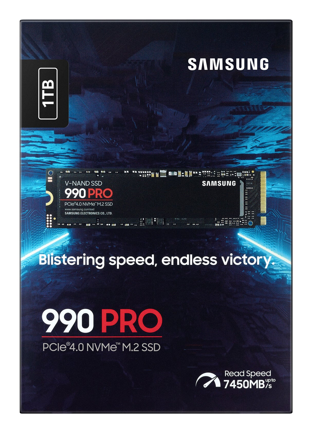 SSD SAMSUNG 990 PRO - 1TB M.2 PCIe Gen4x4 (R7450- W6900)