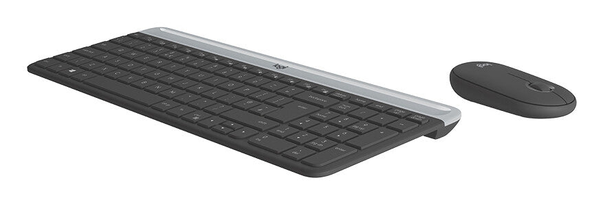 Tastiera + Mouse LOGITECH RETAIL - MK470- Wireless- Slim- Nera