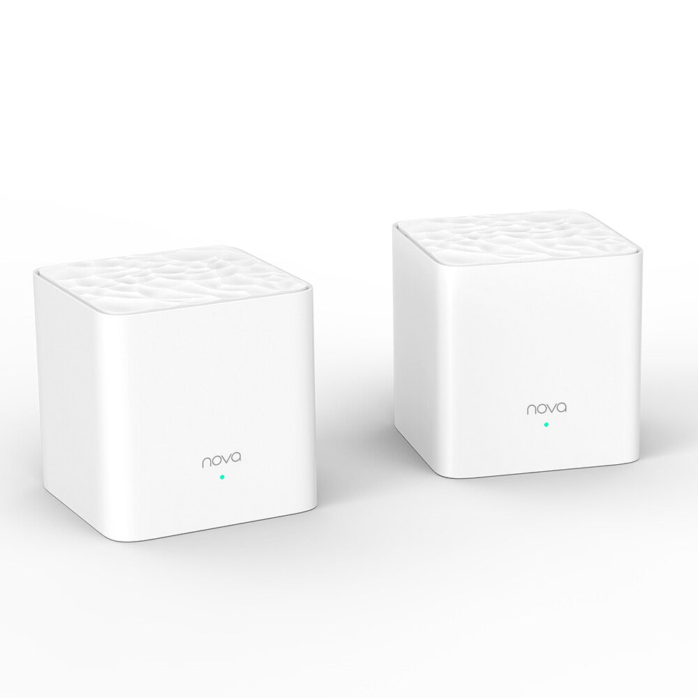 Tenda MESH WIFI nova MW3 2pack - 5GHz 867Mbps-2.4GHz 300Mbps-2P LAN 10/100Mbps per mesh-Seamless roaming-BF & MU-MIMO