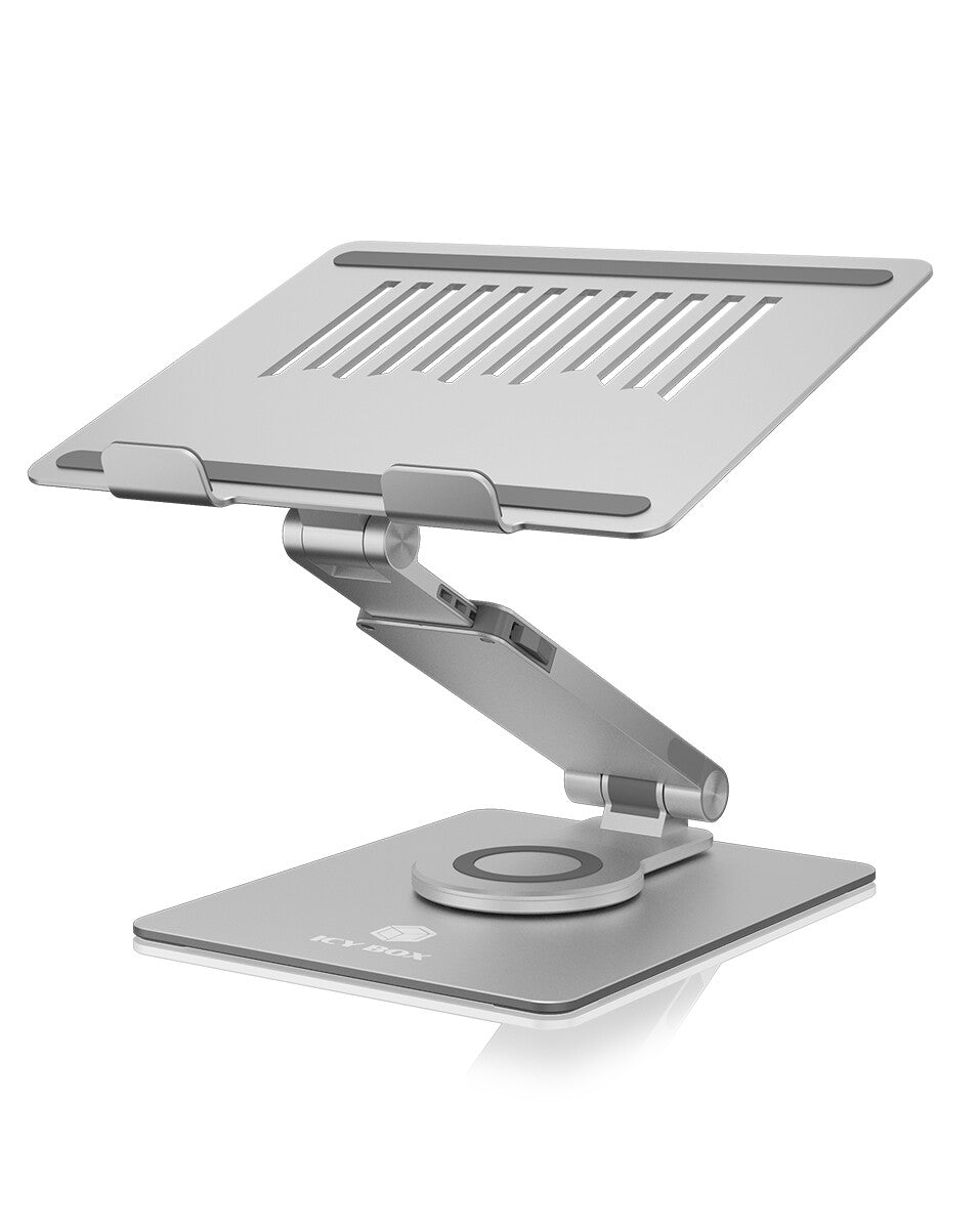 ICY BOX Porta notebook fino a 17" regolabile in altezza- girevole