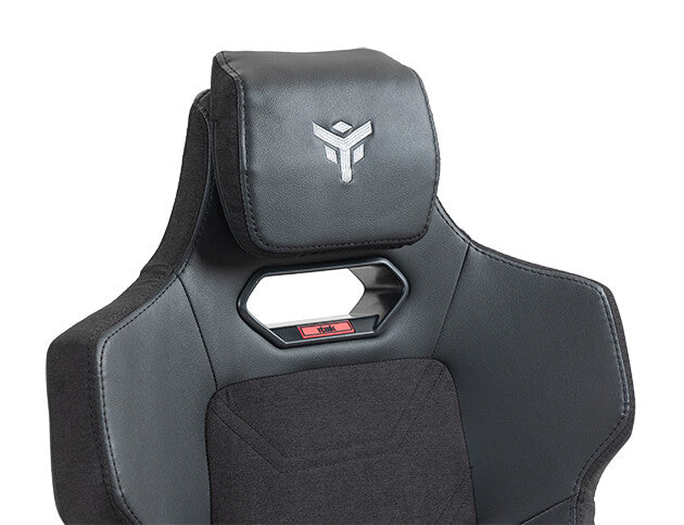 itek Gaming Chair SHUTTLE PM66 - PVC e Tessuto- Braccioli 3D- Nero Nero