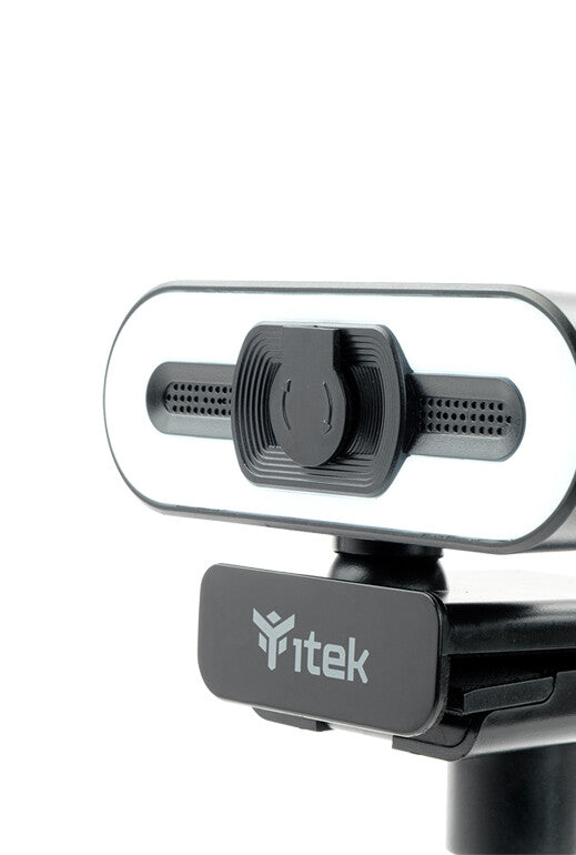 Webcam with Microphone W401L - Full HD - 30FPS - 3 mode LED light - USB - tripod