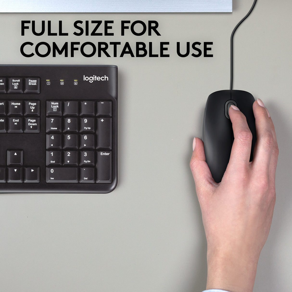 Mouse LOGITECH OEM - B110- USB- Ottico- 1000DPI- Silent- Nero