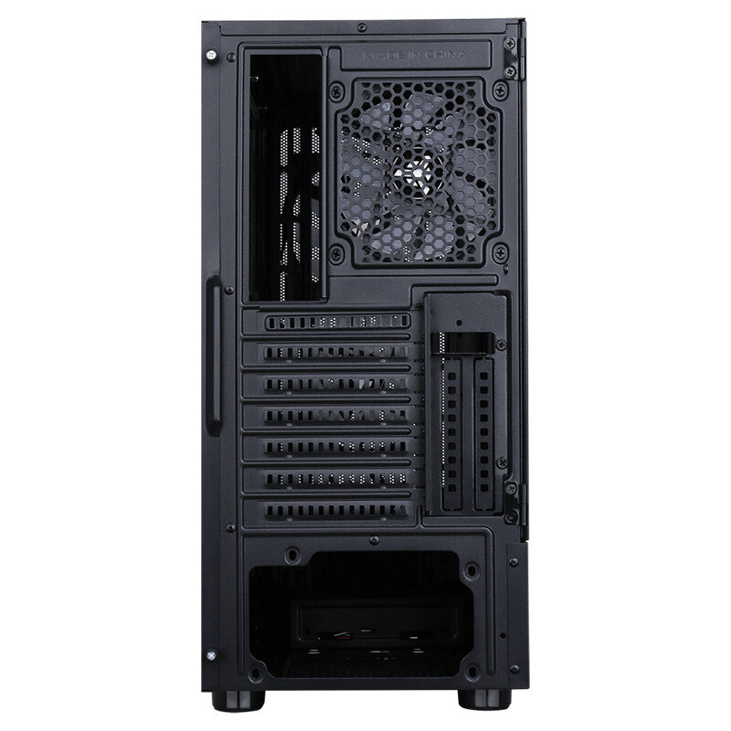 SIISBE 3.0 Case - Gaming Middle Tower- 3x12cm ARGB fan- USB3- Side Panel Temp Glass with hinge