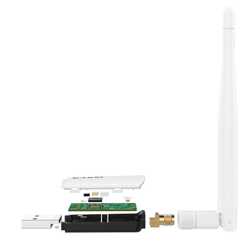 Tenda USB and PCIe U1 Antennas - 802.11 b/g/n-2.4GHz: 300Mbps-1 3.5 dBi antenna-USB 2.0-WPS button