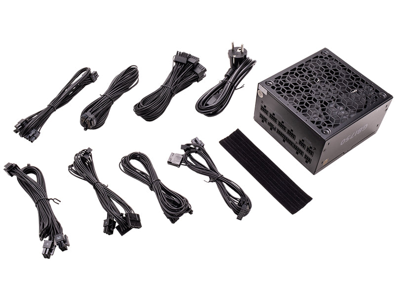 Alimentatore GBI750 - 750W- 80Plus Gold- ATX 3.1- Ventola FDB 14cm- Cond Giapponesi- Modulare