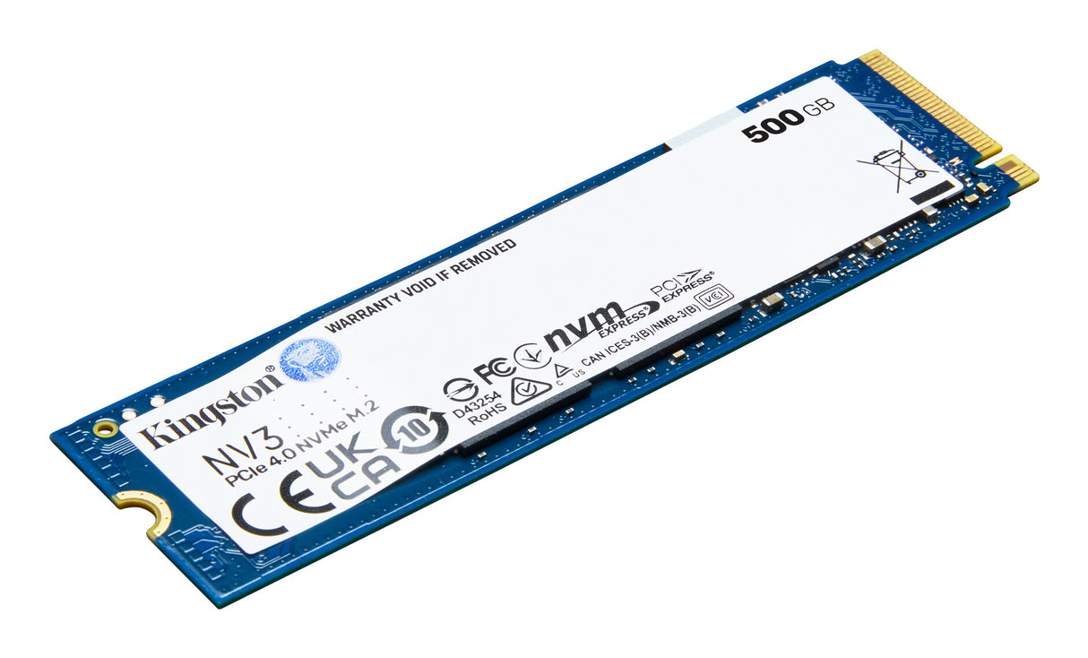 KINGSTON SSD NV3 - 500GB M.2 PCIe Gen4x4 (R3500 - W2100)