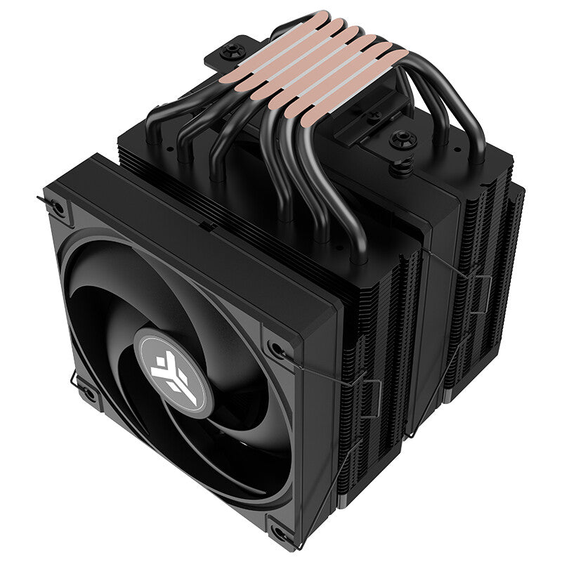 Dissipatore ad aria ICY-6HAT - Skt universale- 250W TDP- 6 Heatpipe- 12cm Fan- Digital Display