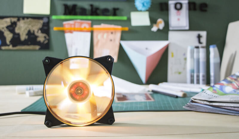 MasterFan Pro 120 Air Flow RGB PACK- 120mm LED fan- 650 ~ 1100 RPM- 3in1 with RGB controller