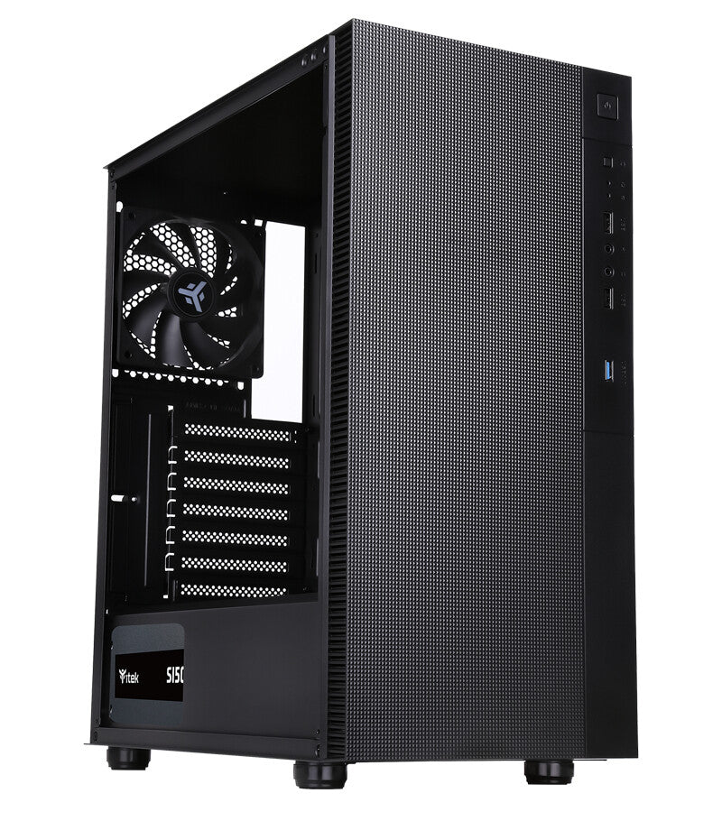 Case SYLENT 03NP - Silent Middle Tower- PSU 500W 80+ Eff.- 2xUSB3- 3x12cm fan- rivest. fonoassorbente