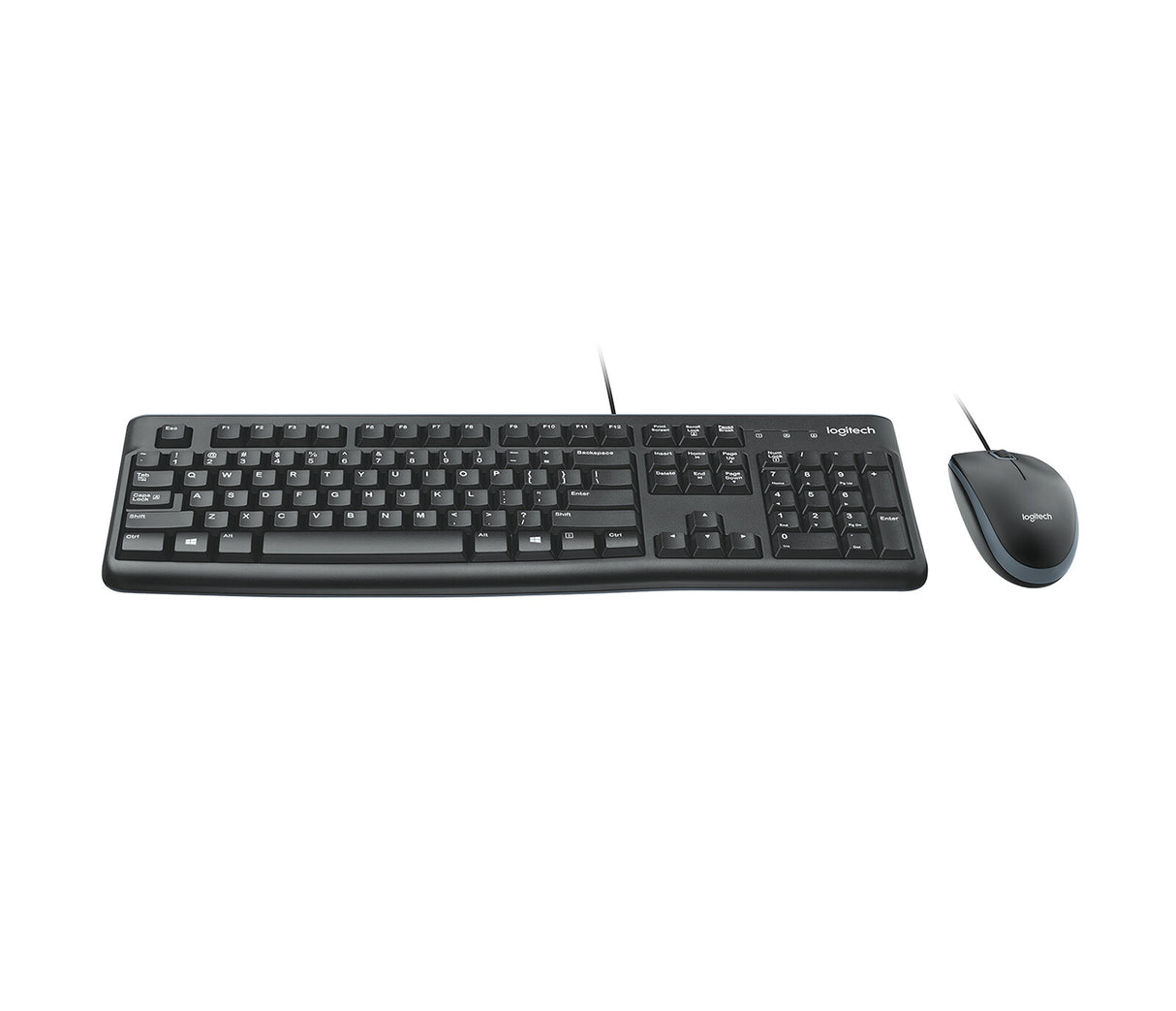 LOGITECH RETAIL Keyboard + Mouse - MK120- USB- Black