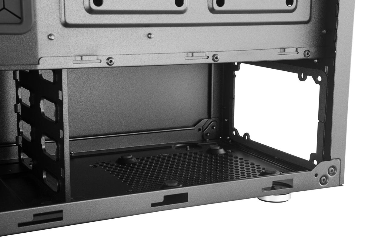 Case Silencio S600- 2USB3-3.5mm Headset Jack (Audio+Mic)-SD card reader-120mm Front Fan 120mm Rear Fan-Radiator Support-NO PSU