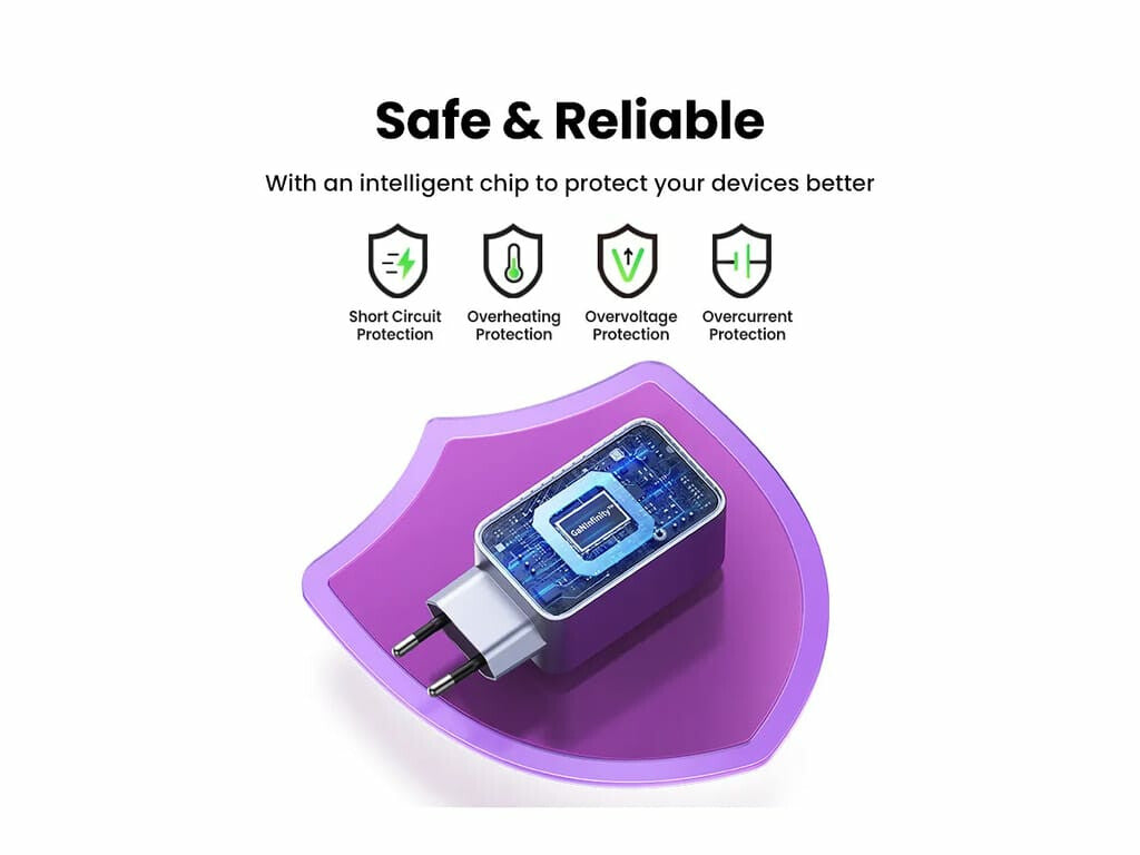 UGREEN Caricatore USB 100W GaN Nexode Pro- 2x Type-C- 1xUSB3 Black