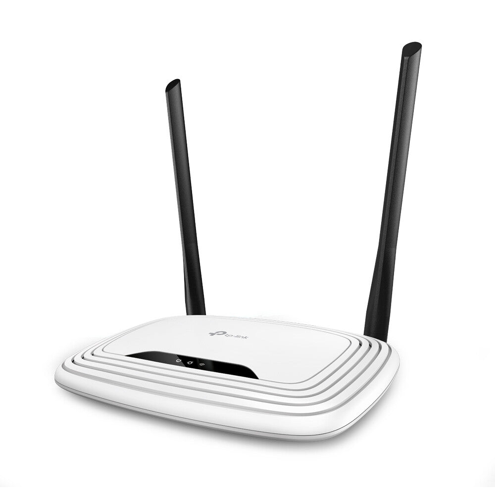 TP-LINK Router Wi-Fi N300- 2T2R- 300Mbps- 5 porte 10/100M- 2 antenne fisse 5dBi- Wirelesse / Power On/Off- WPS