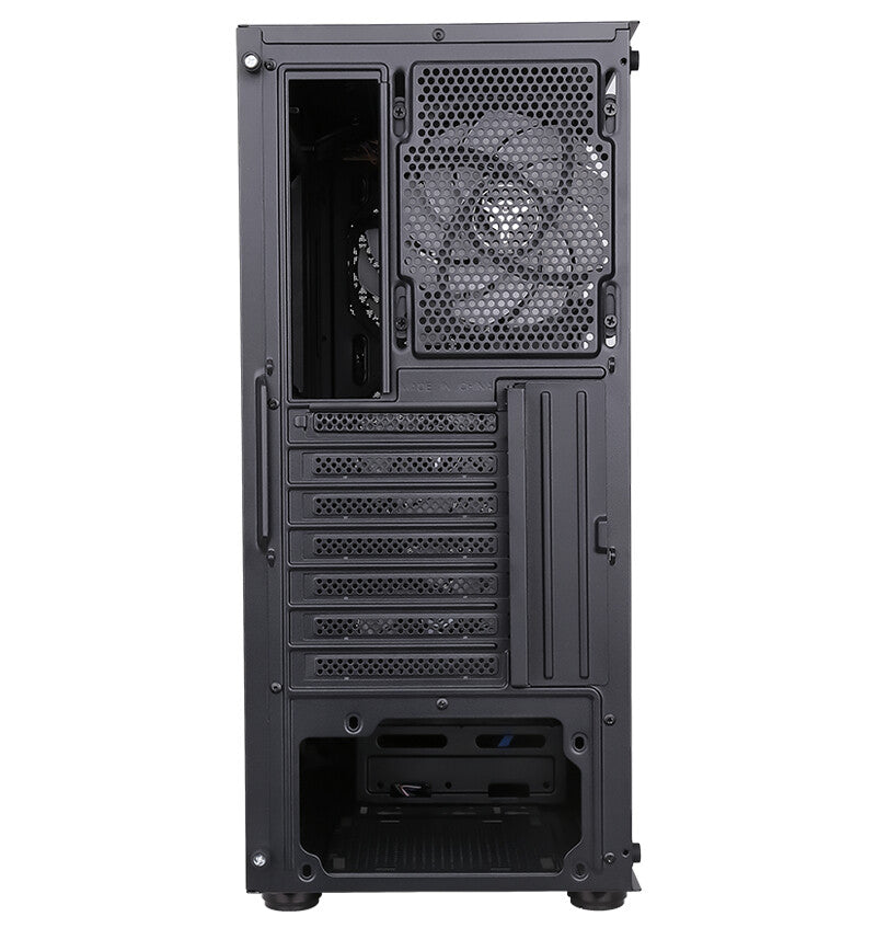 Case SIX TRIANGLE - Gaming Middle Tower- 4x12cm ARGB fan- USB3- Side Panel Temp Glass