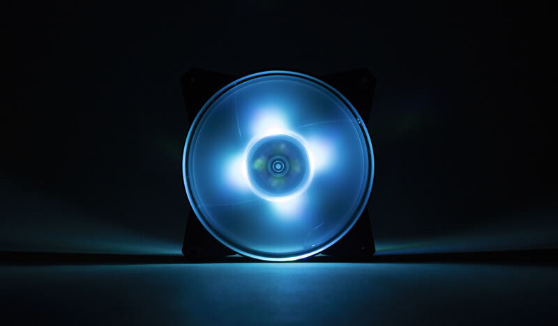 MasterFan Pro 120 Air Flow RGB PACK- 120mm LED fan- 650 ~ 1100 RPM- 3in1 with RGB controller