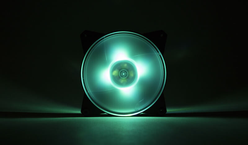 MasterFan Pro 120 Air Flow RGB PACK- 120mm LED fan- 650 ~ 1100 RPM- 3in1 with RGB controller