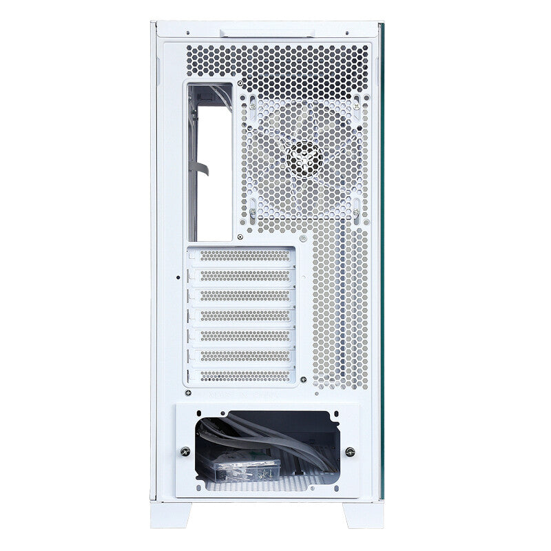 Case SHOWBUI 45W - Gaming Tower- ATX- 4x12cm ARGB fan- 2xUSB3- Type-C- Side & Front Panel Temp Glass- White Edition