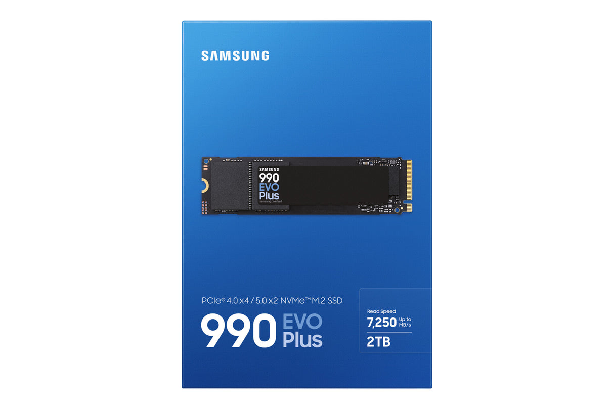 SSD SAMSUNG 990 EVO Plus - 2TB M.2 PCIe Gen4x4 (R7150- W6300)
