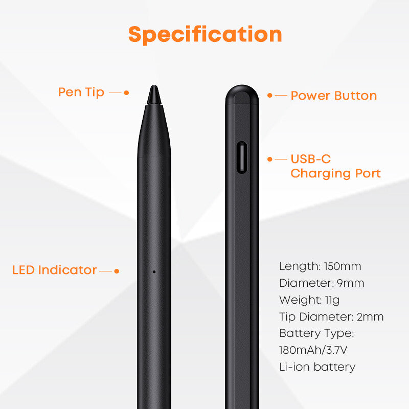 CHUWI HiPen H8 - Penna per UBook X- Hi10 X- Hi10 XPro- HiPad XPro- Freebook & Minibook X- con ricarica Type-C