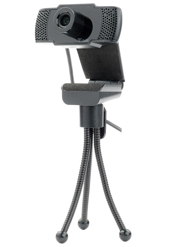 Webcam con Microfono W300 - Full HD- 30FPS- USB- treppiede