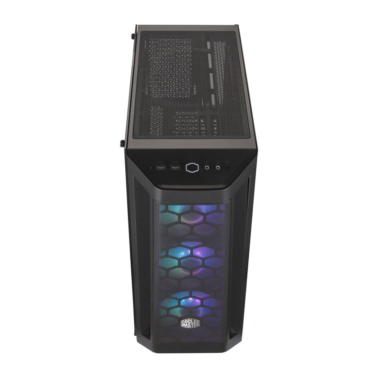 Case MasterBox MB511 ARGB- 2xCombo 2.5"/3.5"-5xSSD- 3x 120 ARGB fans-incl. controller-Radiator Support-Temp.Glass Side P.-NO PSU