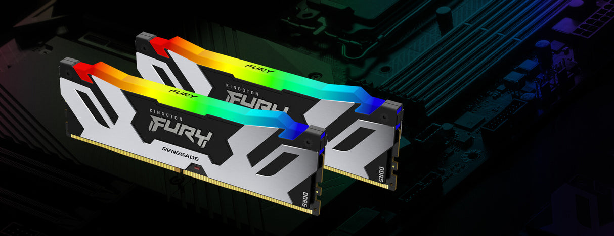 KINGSTON DIMM 32GB (2x16GB) DDR5 6400MHZ CL32 FURY Renegade RGB