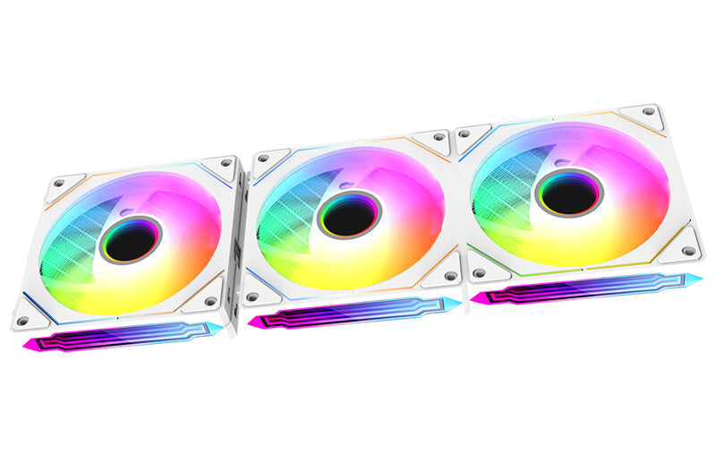 Kit 3x Ventola per case INFINITY White - 12cm- ARGB Sync 5V 3pin- 4pin PWM- Senza fili
