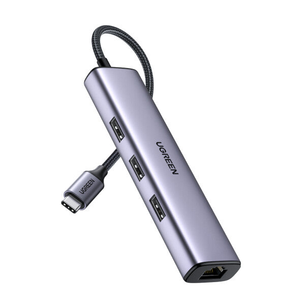 UGREEN HUB USB Type-C- 4 in 1- RJ45 Gigabit- 3xUSB3.0