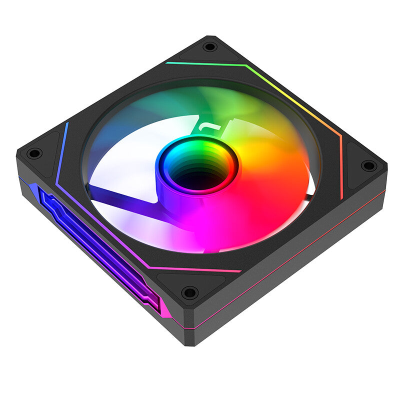 Ventola REVERSE per case INFINITY Black - 12cm - ARGB Sync 5V 3pin - 4pin PWM - BULK