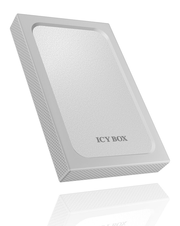 ICY BOX Case esterno per SSD/HDD 2.5" (9.5mm) con USB3.0- UASP- SATA III (6 Gbit/s)- Tool-less- Cust. in Silicone