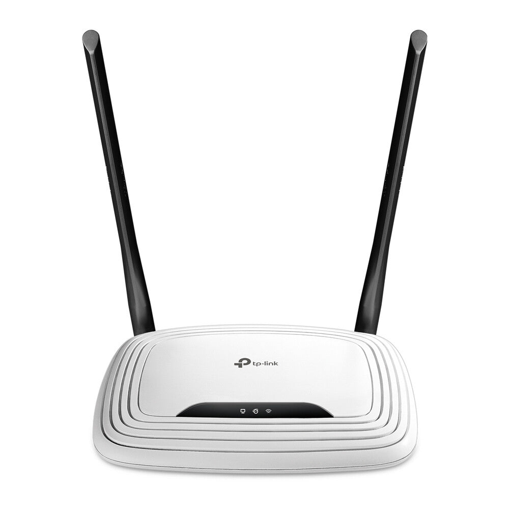 TP-LINK Router Wi-Fi N300- 2T2R- 300Mbps- 5 porte 10/100M- 2 antenne fisse 5dBi- Wirelesse / Power On/Off- WPS