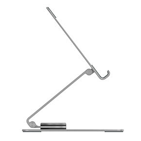 ICY BOX Supporto per tablet fino a 12.9"- girevole e regolabile- alluminio