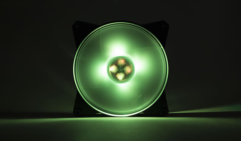 MasterFan Pro 140 Air Pressure RGB PACK- 140mm LED fan- 500 ~ 800 RPM- 3in1 with RGB controller