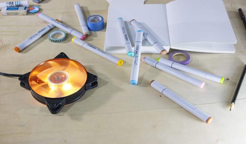 MasterFan Pro 120 Air Flow RGB PACK- 120mm LED fan- 650 ~ 1100 RPM- 3in1 with RGB controller