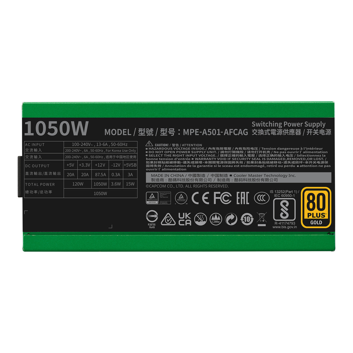 Alimentatore MWE Gold V2 FM 1050W ATX3.0