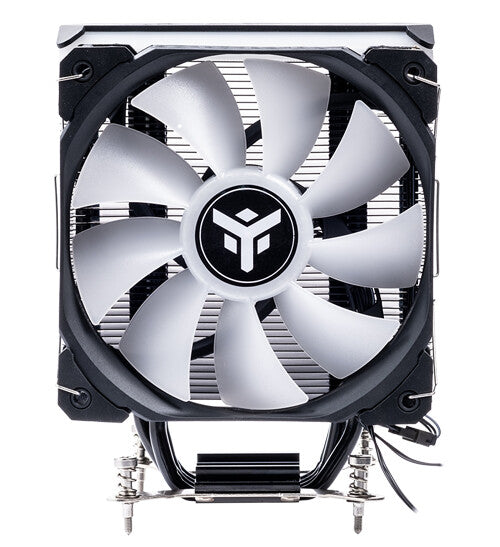 ICY-4HLA air heatsink - universal Skt - 150W TDP - 4 HP - 12cm fan - full black - ARGB