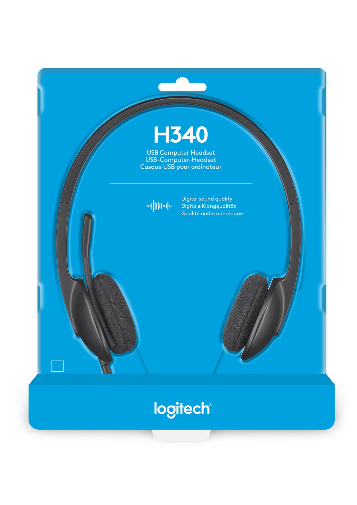 Cuffia con microfono LOGITECH RETAIL - H340 USB Nero