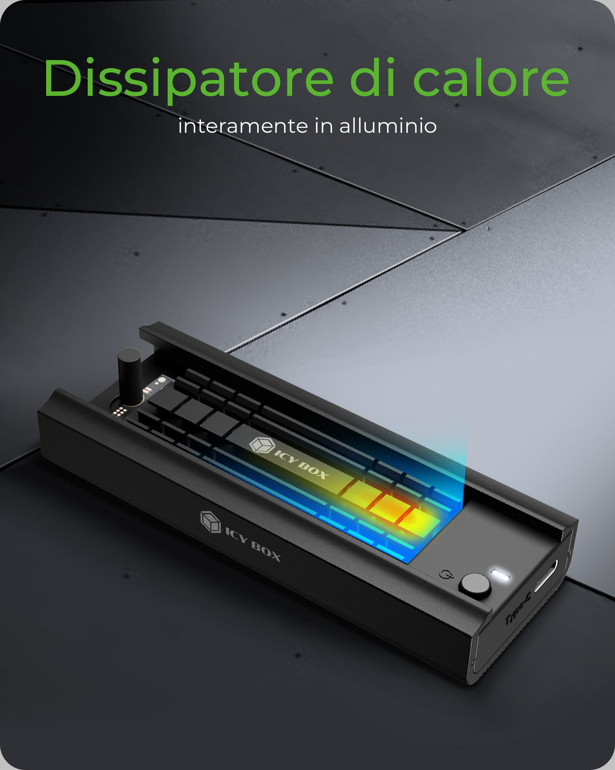 ICY BOX Docking Station per M.2 NVMe & SATA SSD- Type-C Gen2- 10 Gbps